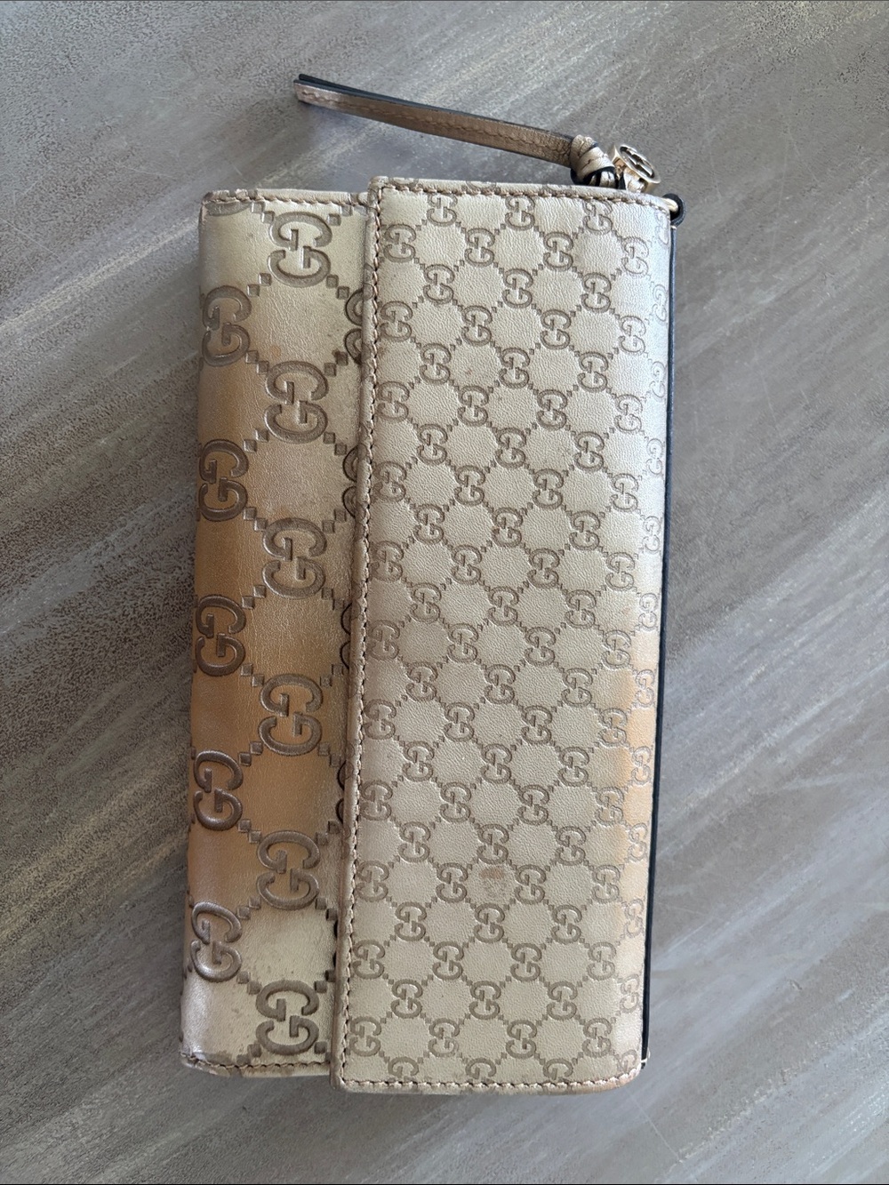 Gucci Vintage Cream Wallet